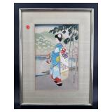 GEISHA GIRLS IN AUTUMN BY SADANOBU HASEGAWA