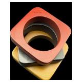 DESIGNER RARA AVIS CHUNKY 3 PIECE BRACELET SET;