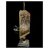 TIN TOLEWARE TABLE CANDLESTICK WITH SNUFFER