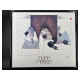 INDIAN MARKET PRINT IN FRAME