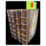 SET OF 4 THE BRITISH POETS LEATHER BOUND BOOKS