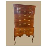 SOLID CHERRY 2 PC QUALITY QUEEN ANNE HIGHBOY