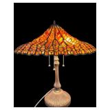 TIFFANY STYLE LARGE MULTI COLOR TABLE LAMP