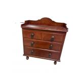 19TH CENT. GRAIN PAINTED 4 DRAWER CHEST