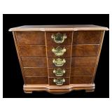 ALL BURLED 5 DRAWER JEWELRY BOX