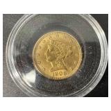 1906 LIBERTY HEAD 2.5 DOLLAR GOLD COIN