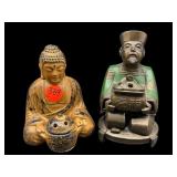 PR ORIENTAL BUDDHA INCENSE BURNERS