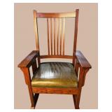 MISSION OAK STYLE ROCKER BY C.F KENT