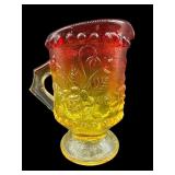 KANAWHA AMBERINA CADMIUM FLOWER PITCHER