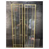 LOT OF 2 LEADED GLASS WINDOWS