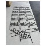 LARGE LOT OF CAST IRON GARDEN FENCING