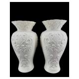 2 HUGE LENOX GEORGIAN PORCELAIN VASES
