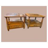 2 HENREDON MCM WALNUT TABLES
