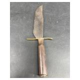 HANDMADE 9.5 INCH FIXED BLADE BULLET KNIFE