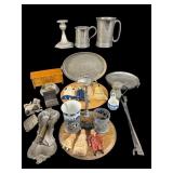 LARGE LOT MISC PRIMITIVE DECORATIVE ITEMS
