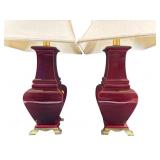2 LARGE DECORATOR PORCELAIN LAMPS