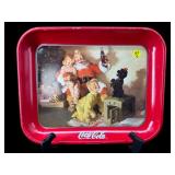 COCA COLA CONTEMPORARY SANTA CLAUSE METAL TRAY