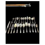 23 PC OF SILVERPLATE SERVING WARE