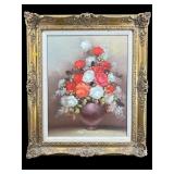 FLORAL STILL LIFE OIL ON CANVAS