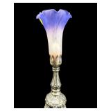 SMALL SINGLE LIGHT TULIP SHADE BEDSIDE LAMP