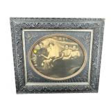 VERY ORNATE CAMEO CENTER ANTIQUE FRAME