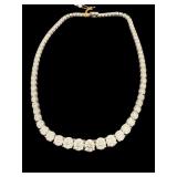 PLATINUM 56.16 CT. NATURAL DIAMOND NECKLACE