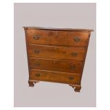 SOLID WALNUT 4 DRAWER CHEST