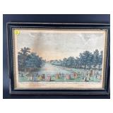 HAND CARVED ENGRAVING OF THE CANAL AT JAMES PARK