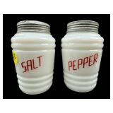 PR OF RETRO MCKEE SALT AND PEPPER SHAKERS