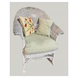 ANTIQUE WICKER ROCKER