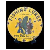 PAW PAW BAIT FISHING LURES ADVERTISING SIGN