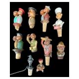 LOT OF ANRI WOODEN FOLK ART FIGURINES