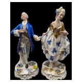 PR OF PORTUGAL HAND PAINTED PORCELAIN MAN AND