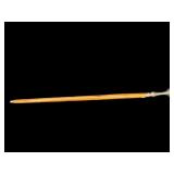 PEWTER AND WOOD WALKING STICK