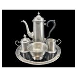5 PC SET OF KIRK PEWTER