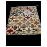 ANTIQUE HAND STITCHED WINTER QUILT
