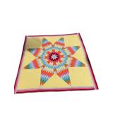 HAND STITCHED TEXAS STAR SUMMER QUILT