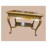 TIGER OAK 1 DRAWER LIBRARY TABLE