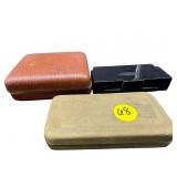 LOT OF 3 VINTAGE GILLETTE RAZORS IN THE CASE