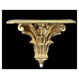 GOLD PAINT DECORATED WALL CORBEL