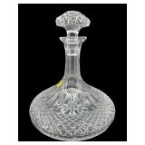 LARGE WEDGWOOD CUT CRYSTAL SHIPS DECANTER WITH