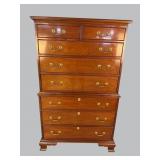 COUNCIL SOLID MAHOGANY CHEST ON CHEST