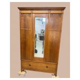 OAK ENGLISH 1 DOOR WARDROBE