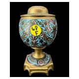 ANTIQUE CLOISONNE LAMP BASE