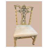 ALL PAINT DECORATED CHIPPENDALE CHAIR