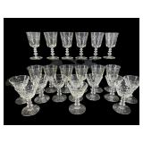 22 PCS WINDOVER BY ROCK SHARPE GLASSWARE