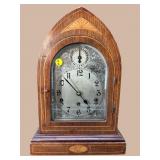 ANTIQUE BEEHIVE INLAID GERMAN WESTMINSTER CHIME