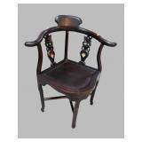 ANTIQUE CHINESE ROSEWOOD CORNER CHAIR