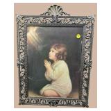 THE INFANT SAMUEL PRINT CAST ORNATE FRAME