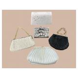 5 PC LOT OF SMALL WOMENS CLUTCHES